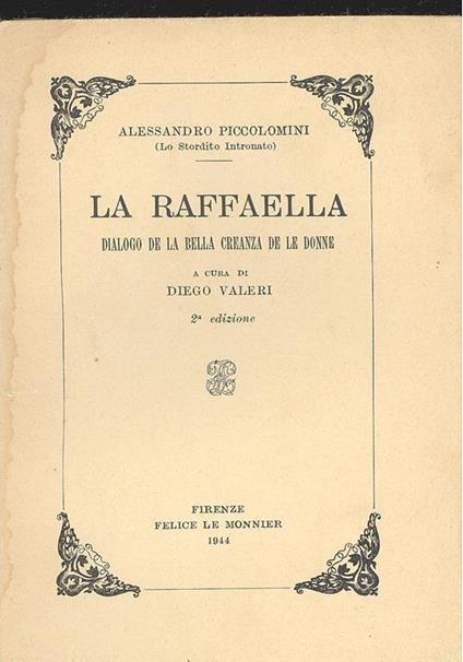La Raffaella - Alessandro Piccolomini - copertina