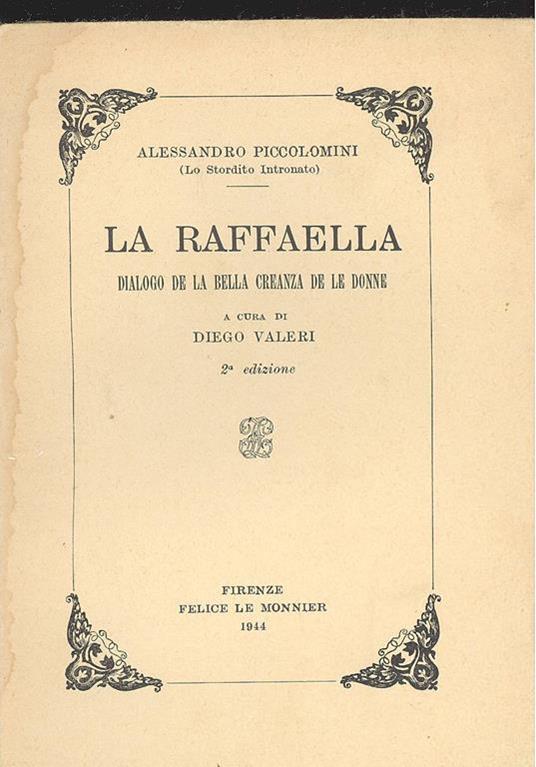 La Raffaella - Alessandro Piccolomini - copertina