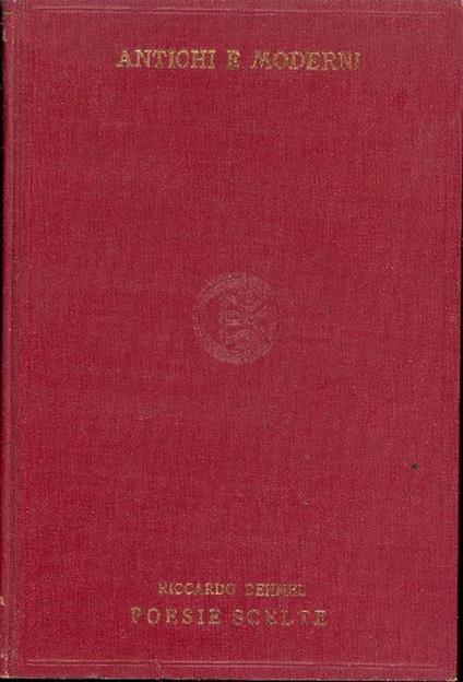 Poesie scelte - Riccardo Dehmel - copertina