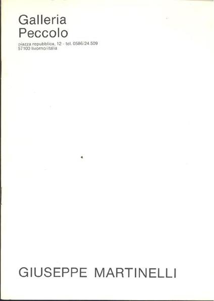 Giuseppe Martinelli - Giuseppe Martinelli - copertina