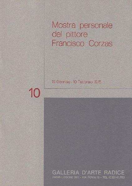 Mostra personale del pittore Francisco Corzas - Francisco Corzas - copertina
