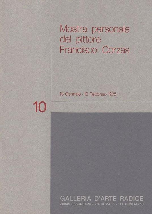 Mostra personale del pittore Francisco Corzas - Francisco Corzas - copertina