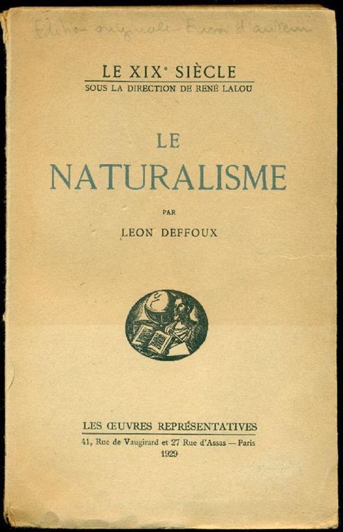 Le naturalisme - Léon Deffoux - copertina