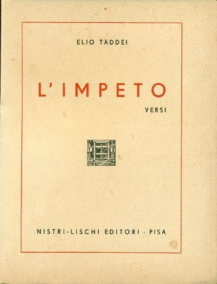 L' impeto - Elio Taddei - copertina