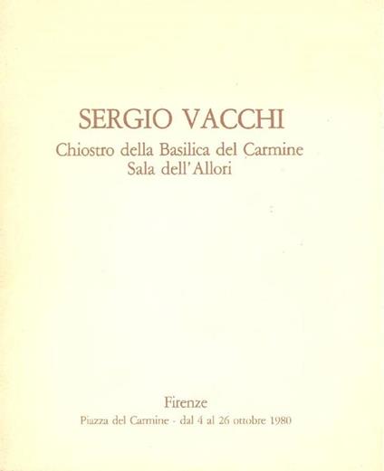 Sergio Vacchi - Sergio Vacchi - copertina