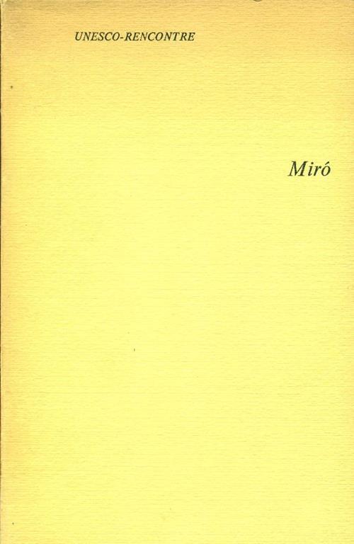 Mirò - Jacques Dupin - copertina