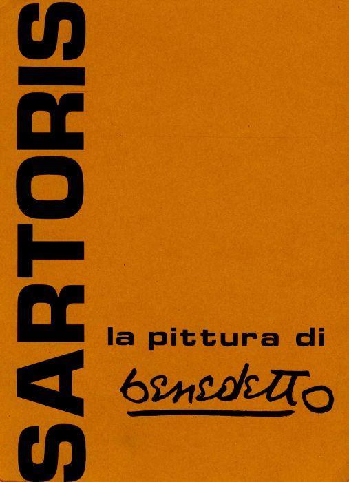 La pittura di Benedetto - Alberto Sartoris - copertina