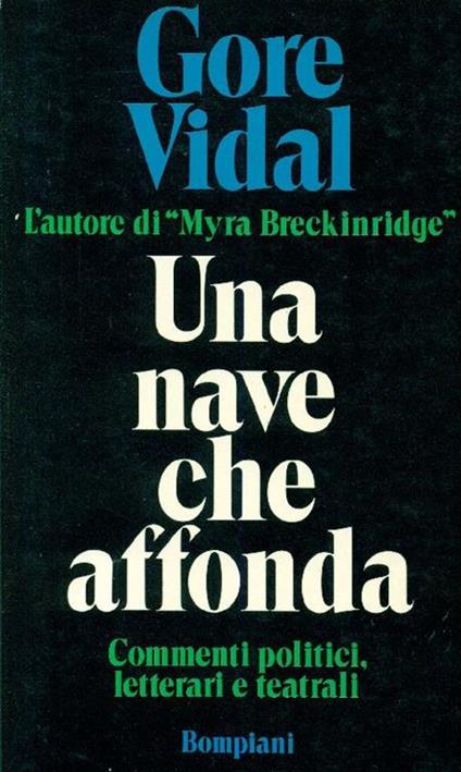Una nave che affonda - Gore Vidal - copertina