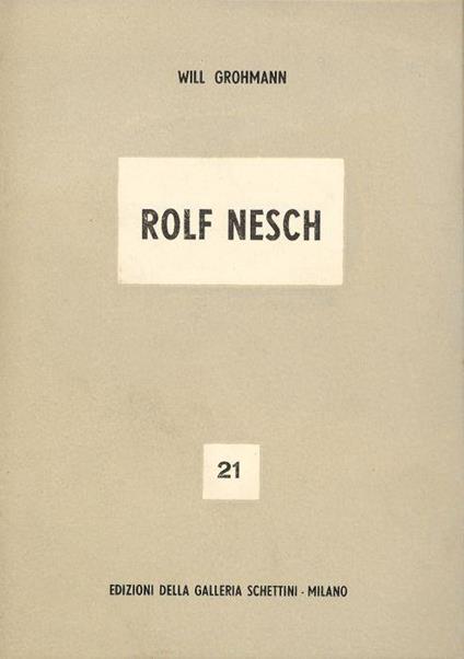 Rolf Nesch - Will Grohmann - copertina