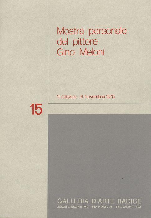 Mostra personale del pittore Gino Meloni - Gino Meloni - copertina