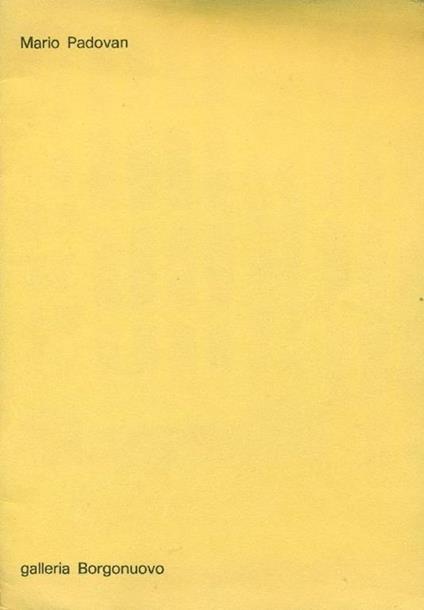 Mario Padovan - Mario Padovan - copertina