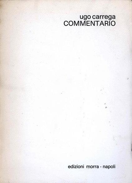 Commentario - Ugo Carrega - copertina