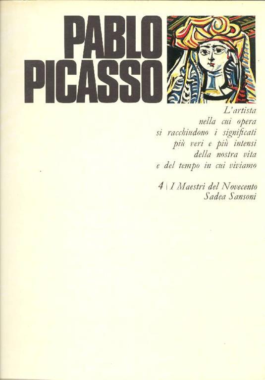 Pablo Picasso. Sadea-Sansoni 1969 - Pablo Picasso - copertina