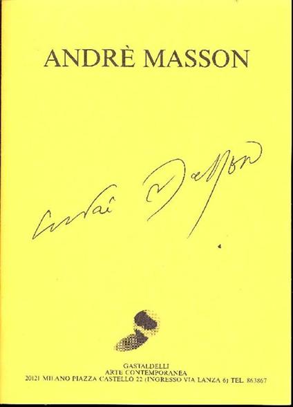 Andrè Masson - André Masson - copertina