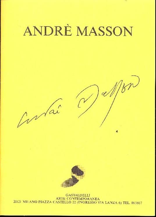 Andrè Masson - André Masson - copertina