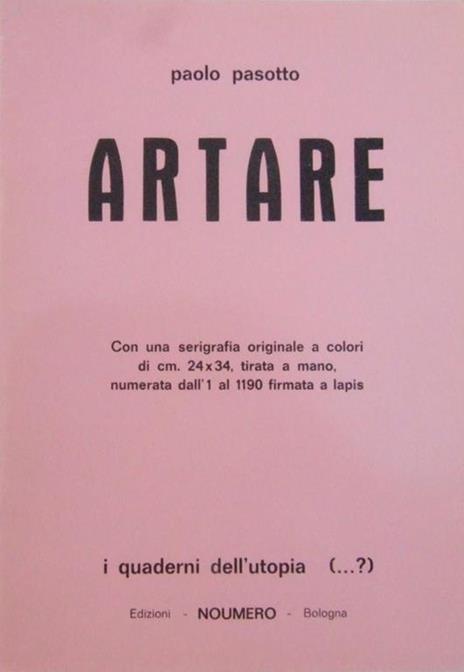 Artare - Paolo Pasotto - 2