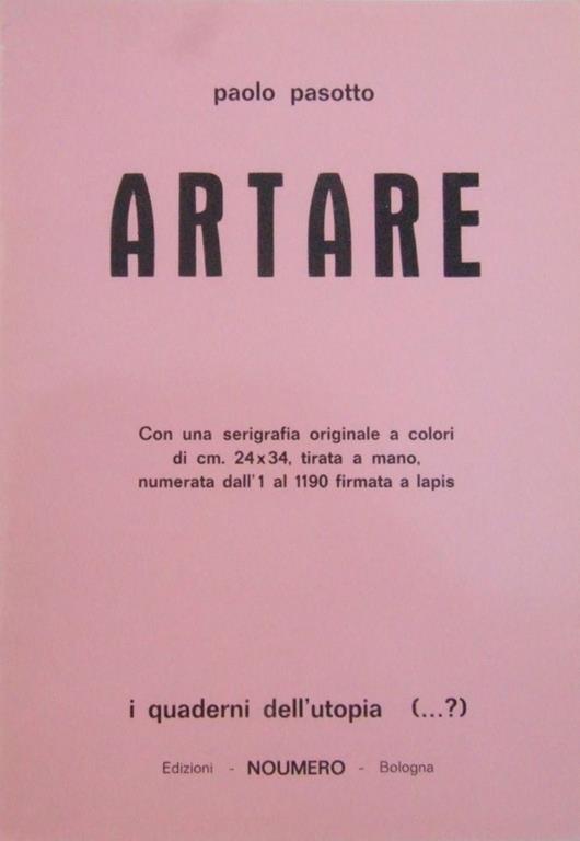 Artare - Paolo Pasotto - 2