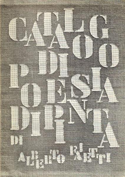 Catalogo di poesia dipinta - Alberto Faietti - copertina