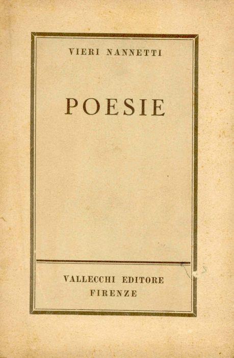 Poesie - Vieri Nannetti - copertina