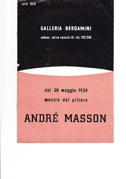 André Masson - André Masson - copertina