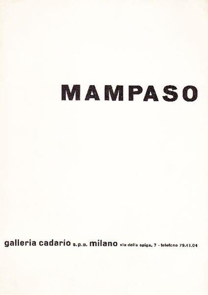 Mampaso - Manuel Mampaso - copertina
