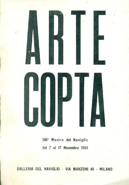 Arte Copta - Renato Giani - copertina