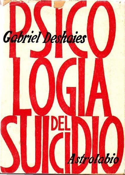 Psicologia del suicidio - Gabriel Deshaies - copertina