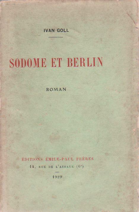 Sodome et Berlin - Ivan Goll - copertina