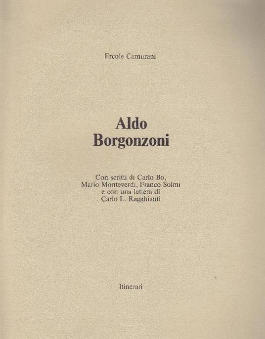 Aldo Borgonzoni - Ercole Camurani - copertina