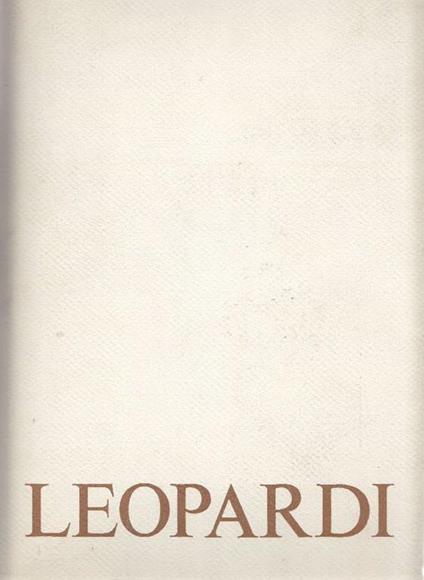 Martirio dè Santi Padri del Monte Sinai e dell'Eremo di Raitu - Giacomo Leopardi - copertina