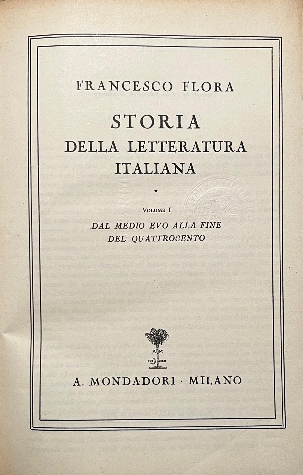 Storia della letteratura italiana