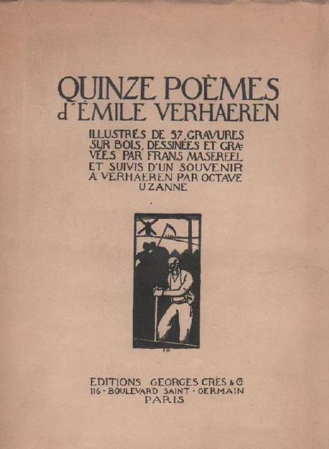 Quinze Poèmes - Emile Verhaeren - copertina