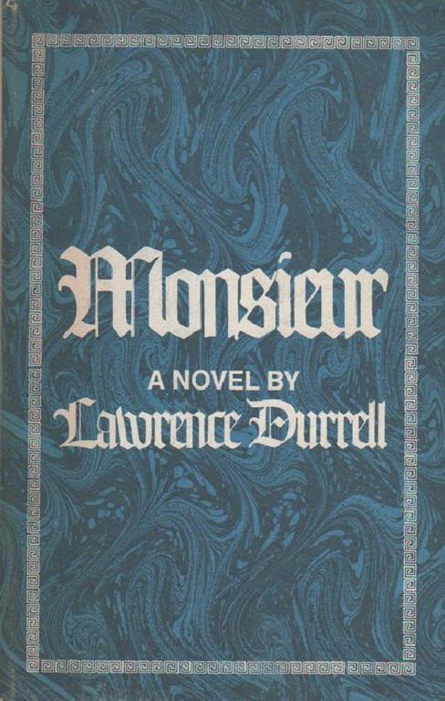 Monsieur - Lawrence Durrell - copertina