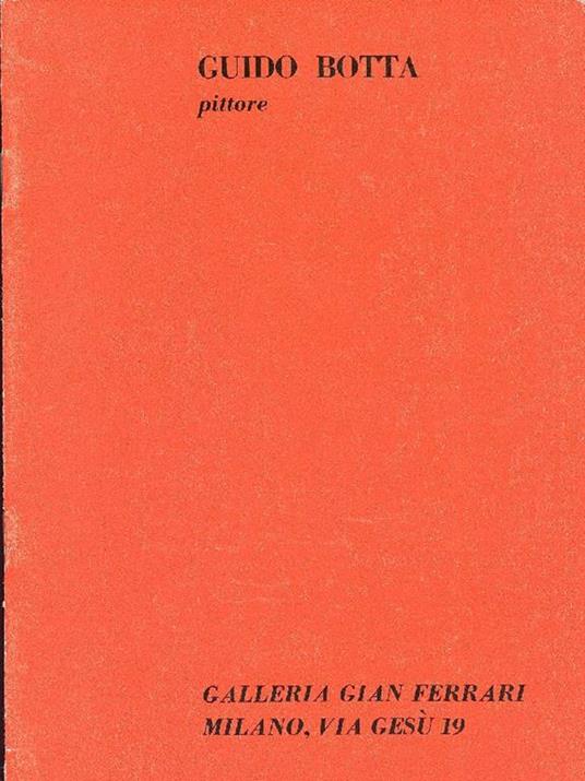 Guido Botta. Pittore - Guido Botta - copertina