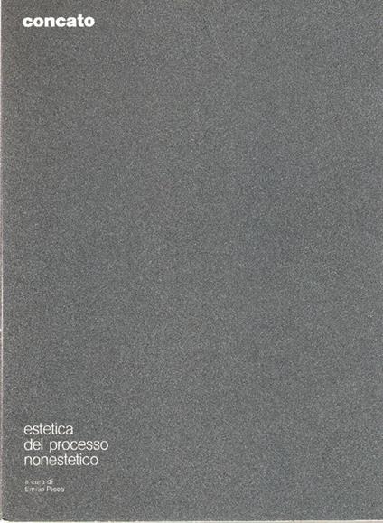 Concato. Estetica del processo nonestetico - Augusto Concato - copertina