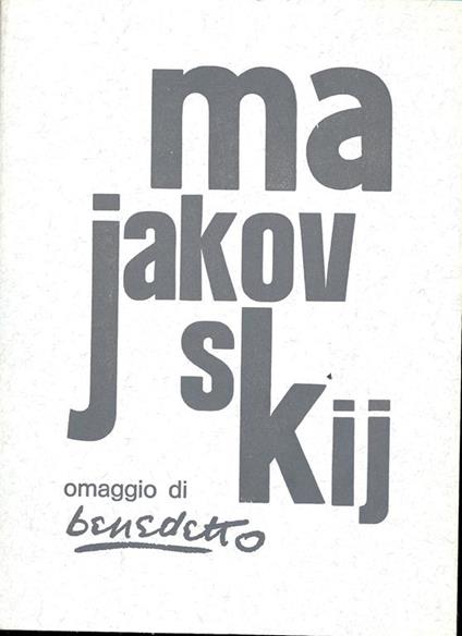 Omaggio a Majakovskij - Enzo Benedetto - copertina