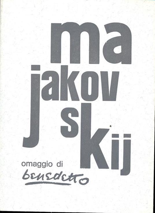 Omaggio a Majakovskij - Enzo Benedetto - copertina