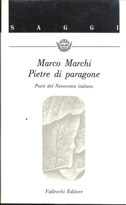 Pietre di paragone - Marco Marchi - copertina
