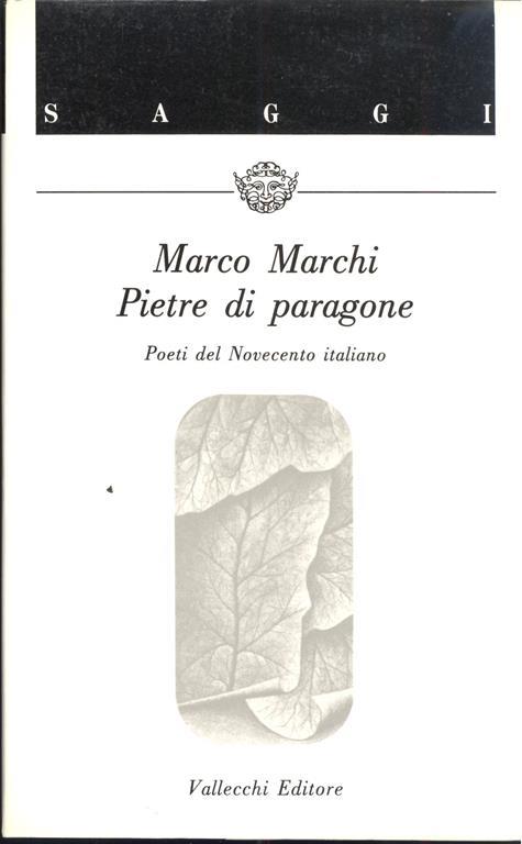 Pietre di paragone - Marco Marchi - copertina