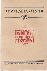 Pareto e la politica di Mussolini