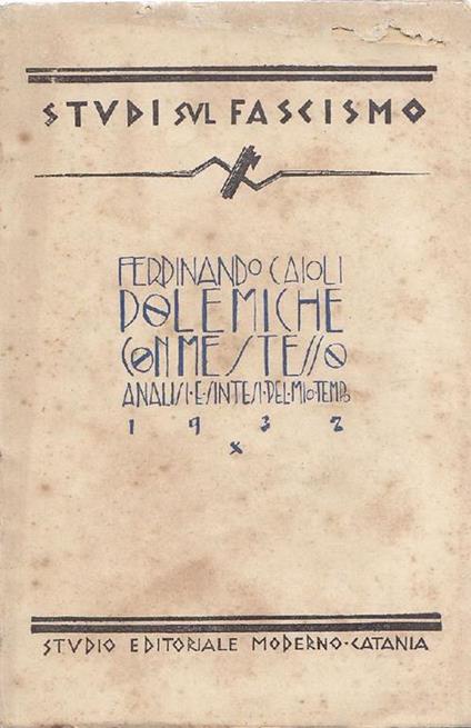 Polemiche con me stesso - Ferdinando Caioli - copertina