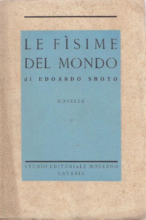 Le fisime del mondo - Edoardo Sboto - copertina