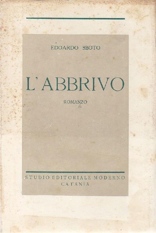 L' abbrivo - Edoardo Sboto - copertina