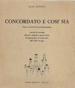 Concordato e così sia