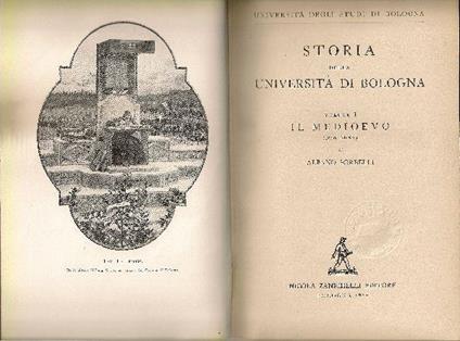 Storia della Università di Bologna - Albano Sorbelli - copertina