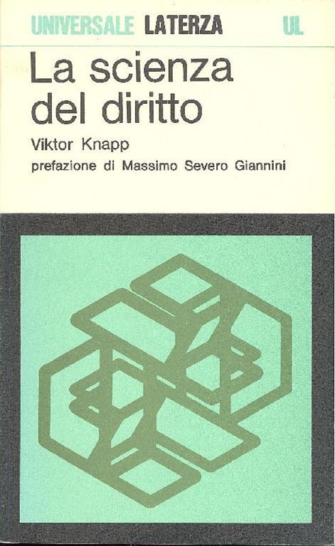 La scienza del diritto - Viktor Knapp - copertina