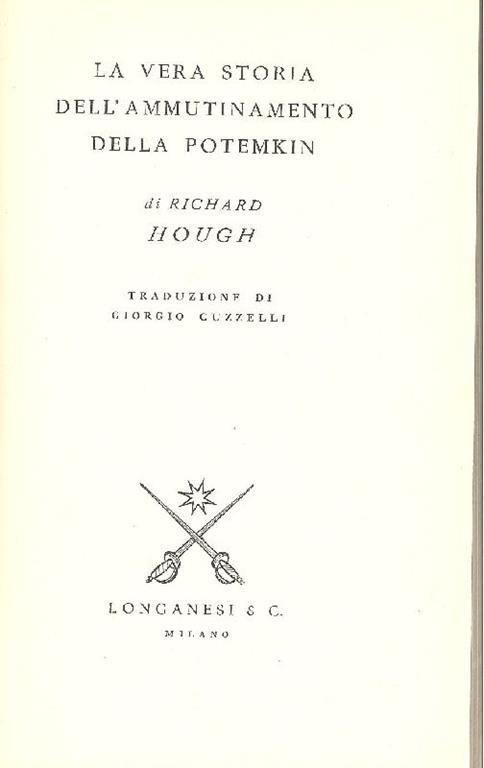 La vera storia dell'ammutinamento della Potemkin - Richard Hough - copertina