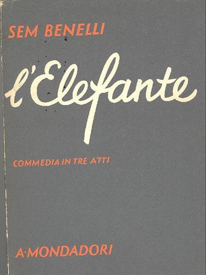 L' elefante - Sam Benelli - copertina