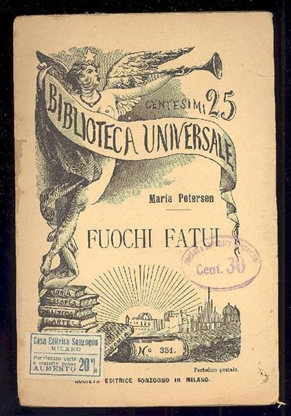 Fuochi fatui - Maria Petersen - copertina