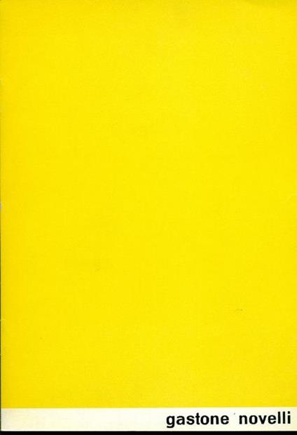 Gastone Novelli - Gastone Novelli - copertina